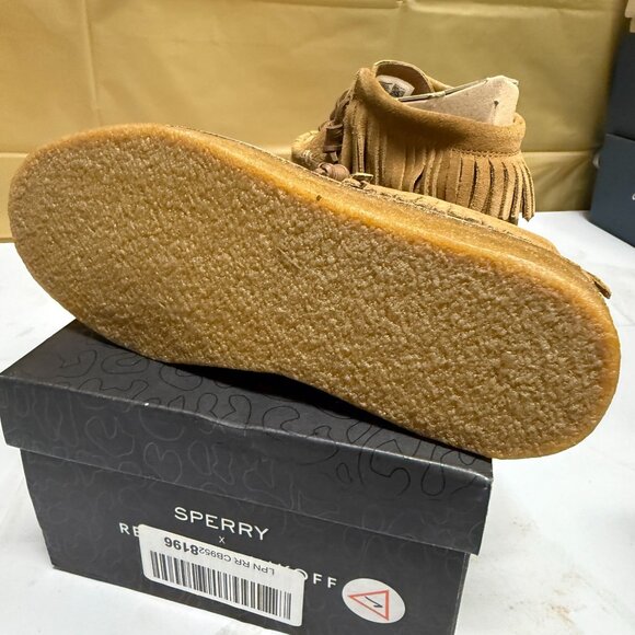 SPERRY x Rebecca Minkoff Women's Suede Fringe Chukka Boots Size 6 - Picture 4 of 9